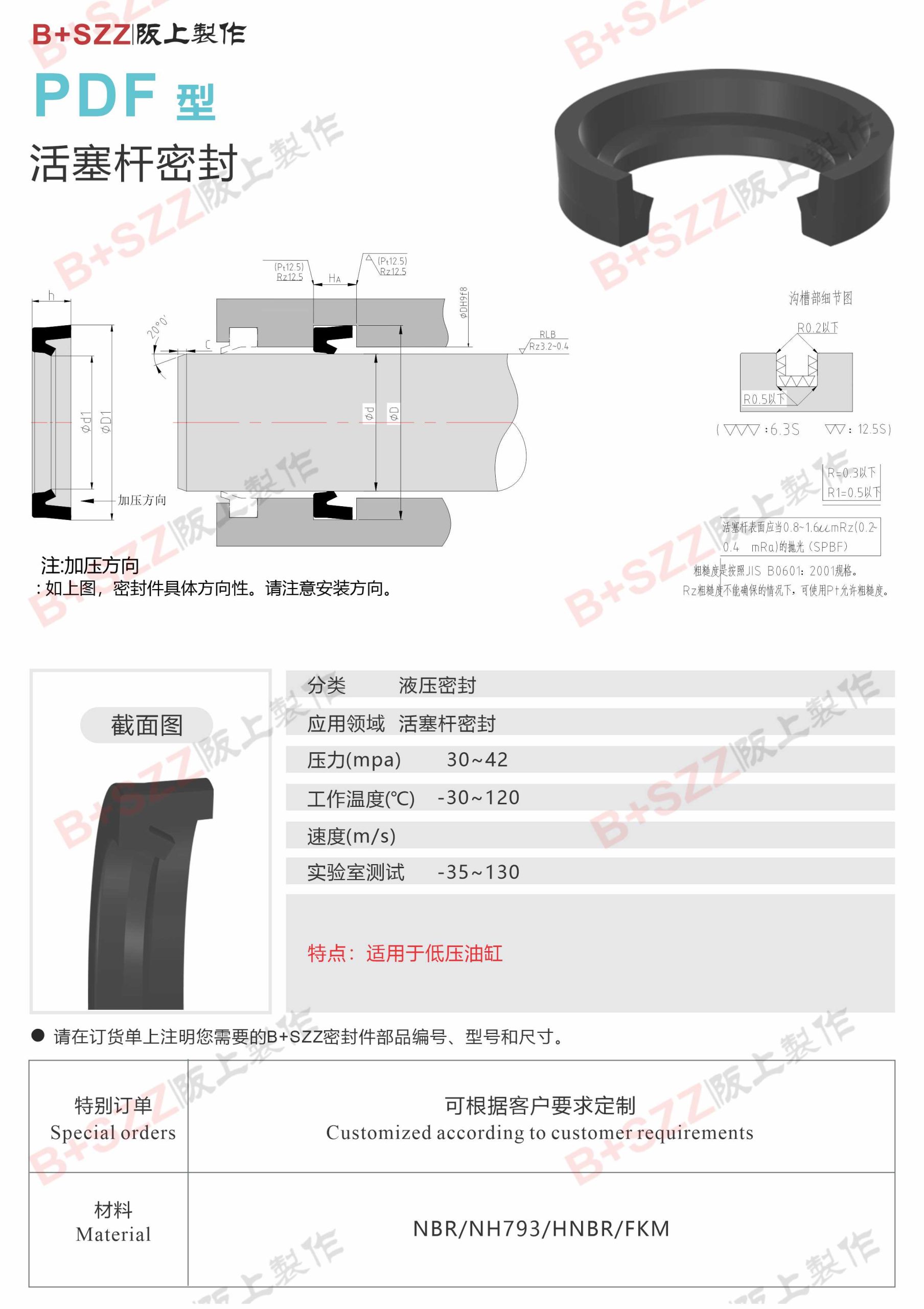 PDF hydraulic pneumatic dual-purpose seal ring插图
