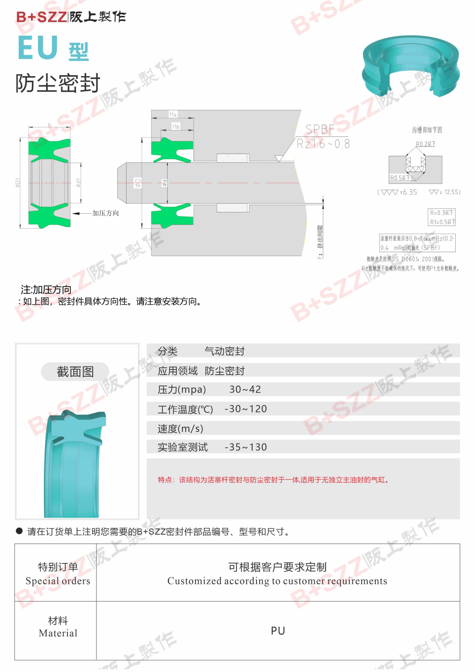 EU-Type Wiper Seal插图