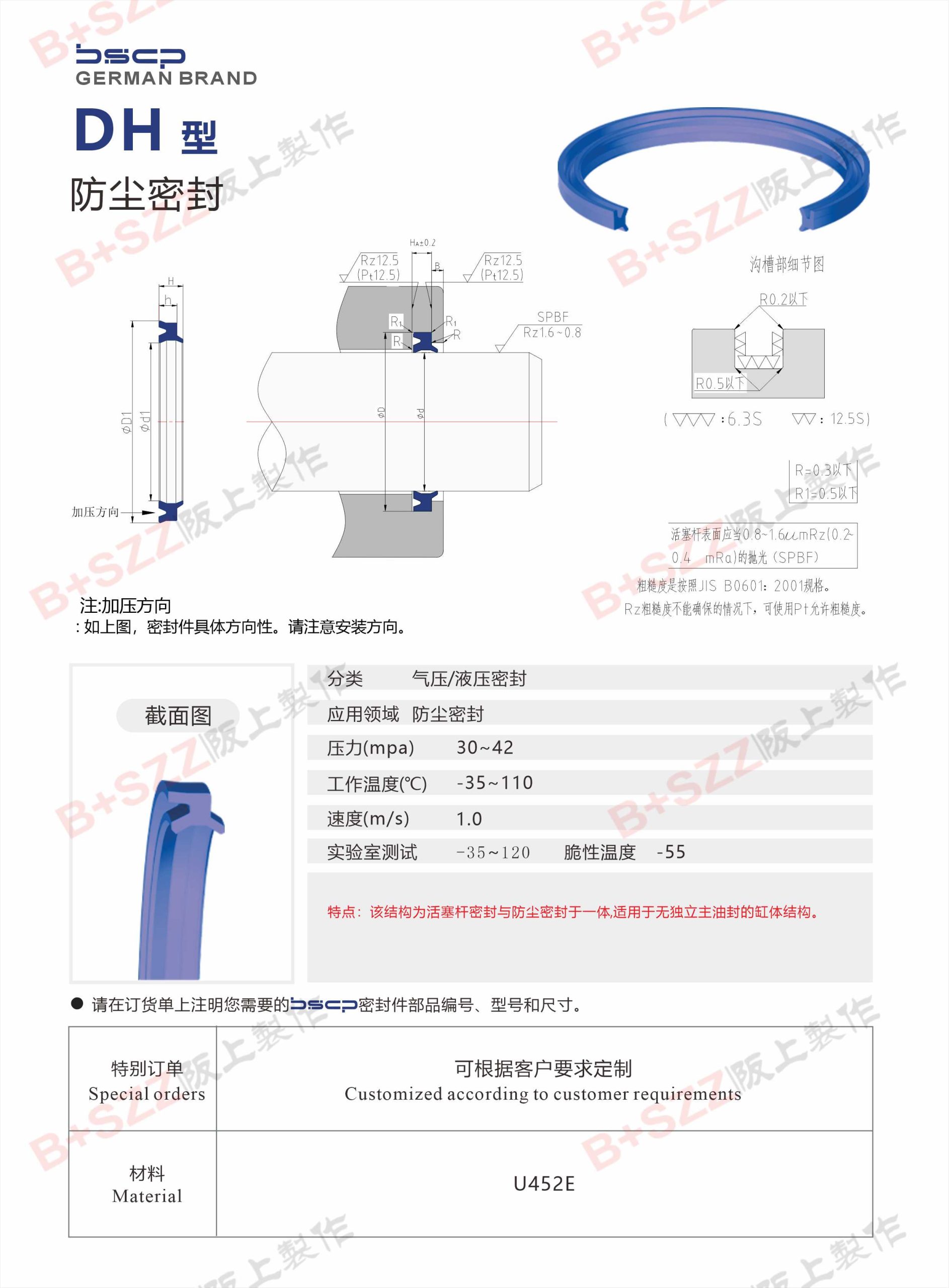 Dedicated DH dustproof seal插图