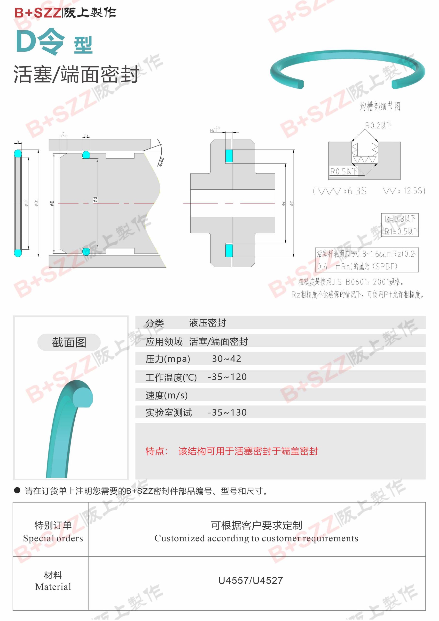 D-Ring Piston / Face Seal插图