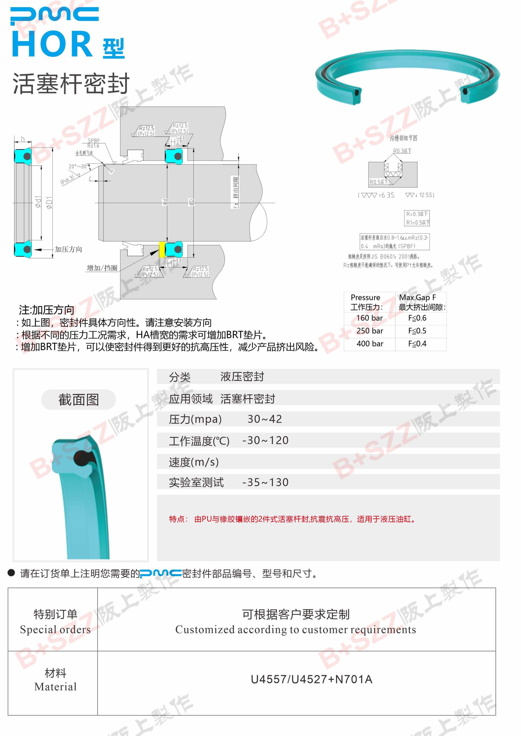 HOR Piston Rod Seals插图