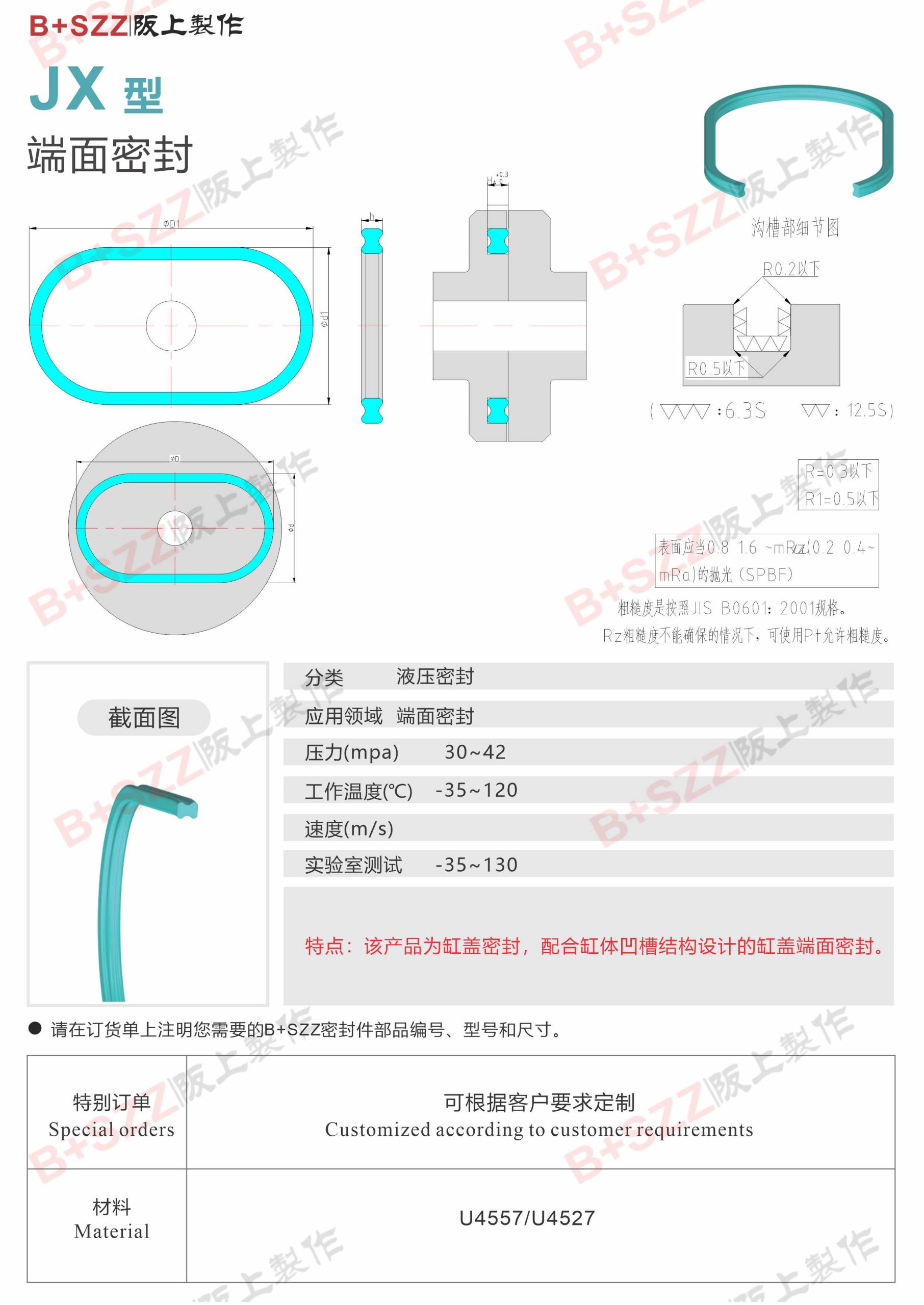 JX-Type Face Seal插图