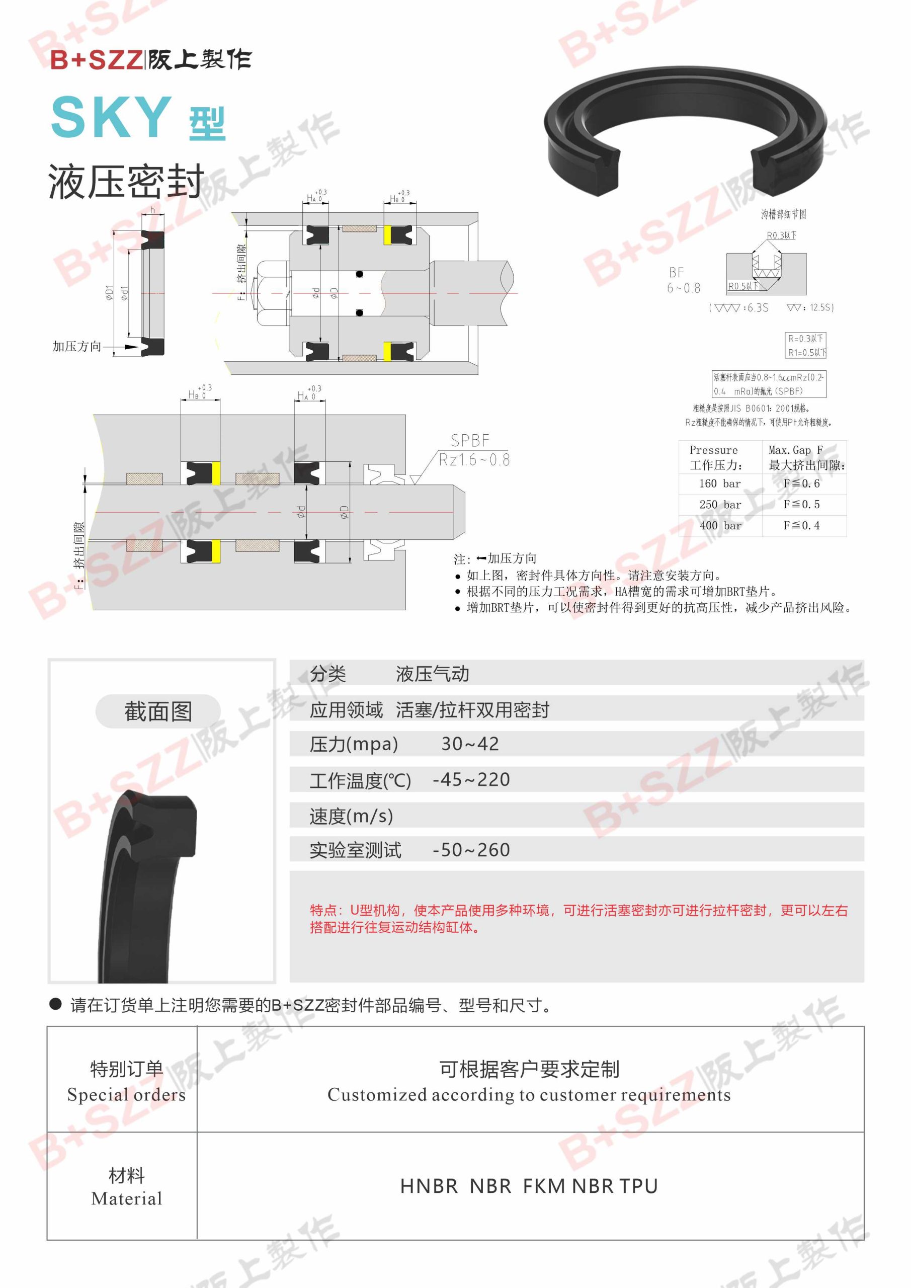 Here’s a short English version for SKY hydraulic seal插图