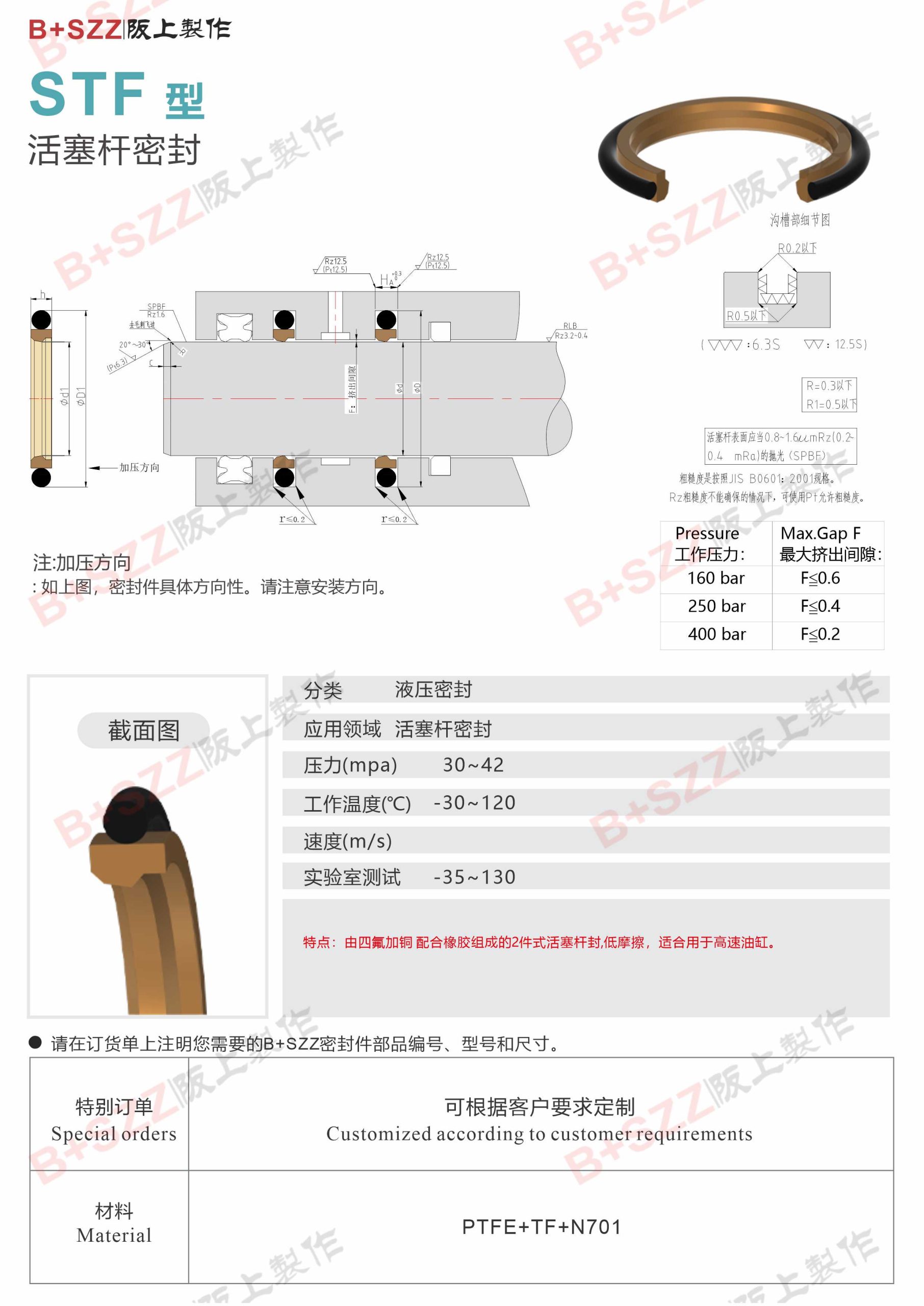 STF-Type Piston Rod Seal插图
