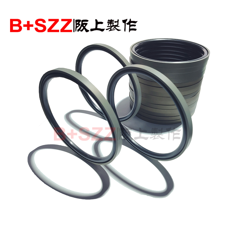 Hydraulic cylinder reciprocating seal SPGA plaid ring