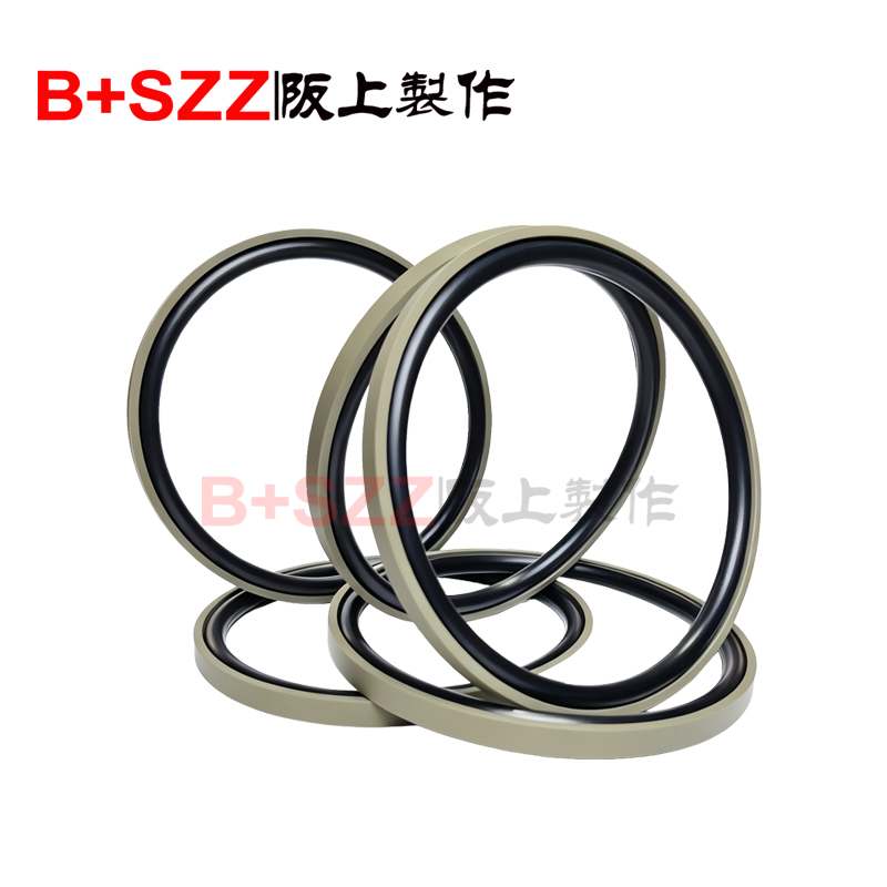 Hydraulic cylinder reciprocating seal SPGA plaid ring