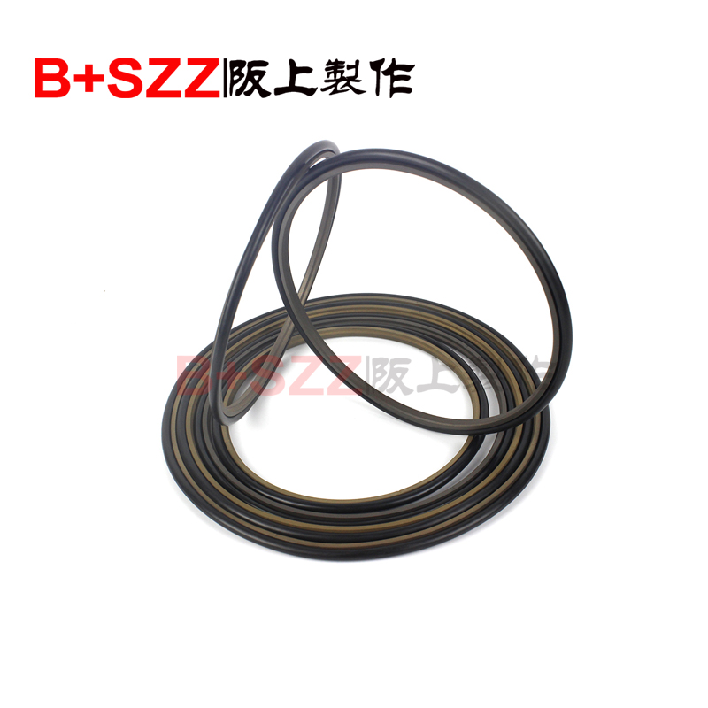 Special seals for air-sealed piston rods for construction machinery